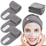 3pcs Women Soft Toweling Headbands Adjustable Sports Hairband Yoga Spa Bath Shower Wash Face Make Up Skincare Wide Head Band