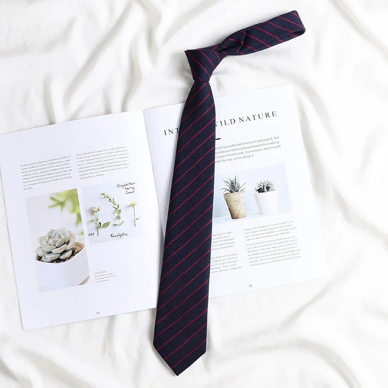 Korean style elegant Ties for men gifts Top clothes accessories Wedding  Black Gray Striped JK Ladies Collar Slim Neck Bow tie