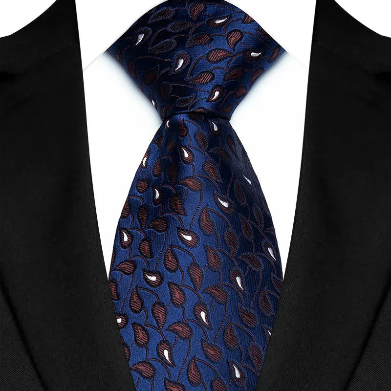 Men's Classic Paisley Tie Luxury Floral Dot 8cm Jacquard Neck Tie Necktie For Men Business Wedding Party Daily Wear Accessory