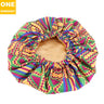 2020 New No. plus-Sized African Printing round Cap Double-Layer Satin Lining Wide Edge Nightcap Chemotherapy Hat