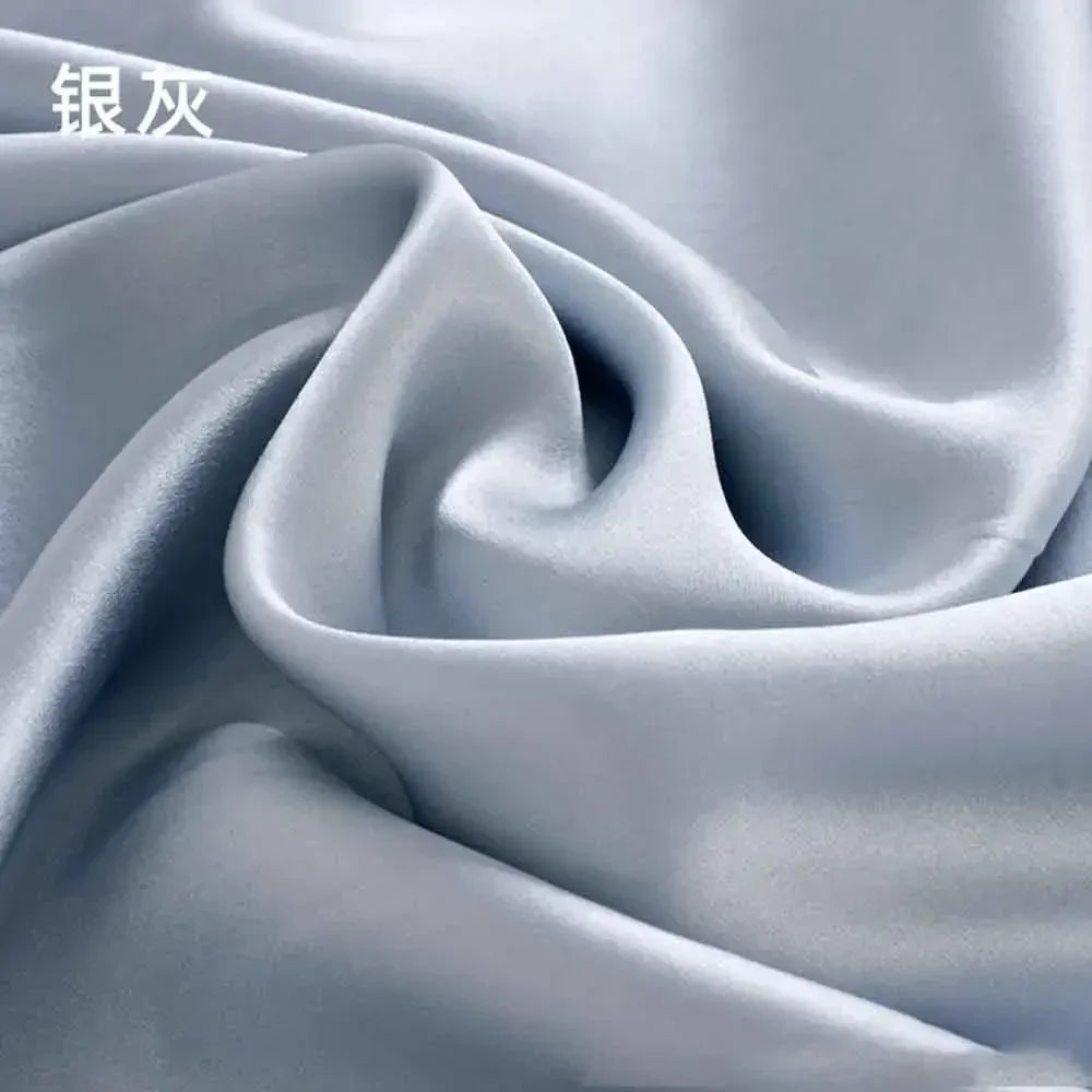 19 Momme Width 114cm 100% Pure Natural Mulberry Silk Fabric Make Clothing/Pillowcase/Eye Mask/Nightcap/Bedding/Pajamas Fabric