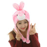 Cute Cosplay Costume Green Headgear Female Beanie Caps Cartoon Winter Autumn Hats Plush Hat Big Frog Eyes Hat Rabbit Bunny Ears