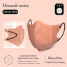 10Pcs Fish Mask Summer Slim Edition Adult Morandi 3 Layer Approved Face Masks Respirator Masque