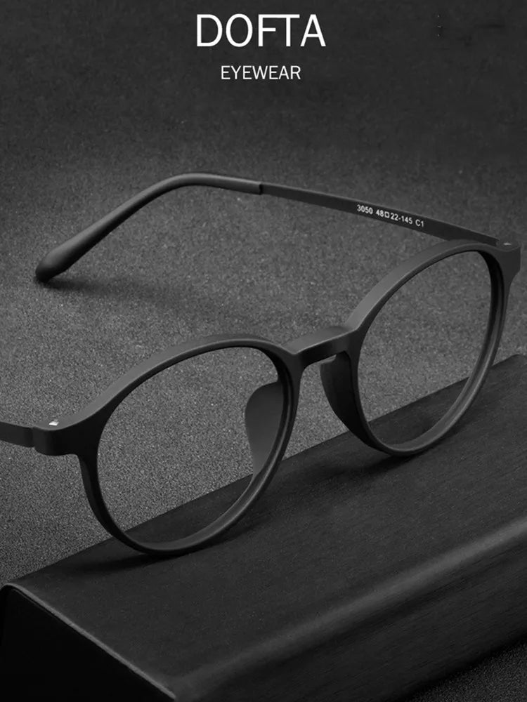 DOFTA Ultralight TR90 Glasses Frame Men Optical Myopia Eyeglasses Male Plastic Titanium Prescription Eye Glasses 5196A