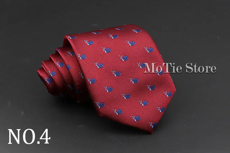 Cute Cartoon Pattern Animal Floral Printed Tie For Men Narrow Slim NeckTie Wedding Red Navy Party Ties Cravat Accessories Gifts