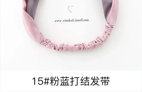 Cross elastic headband chiffon silk headband ladies headband hair accessory sports face wash