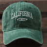Fashionable Versatile Washed Letters Solid Color Embroidered Baseball Cap For Men Wide Brimmed Casual Sports Cap For Women