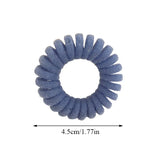 2/5 Pcs Elastic Knit Telephone Wire Hair Bands Girl Woman Hair Accessories Rubber Band Headwear Rope Spiral Shape Hair Ties New