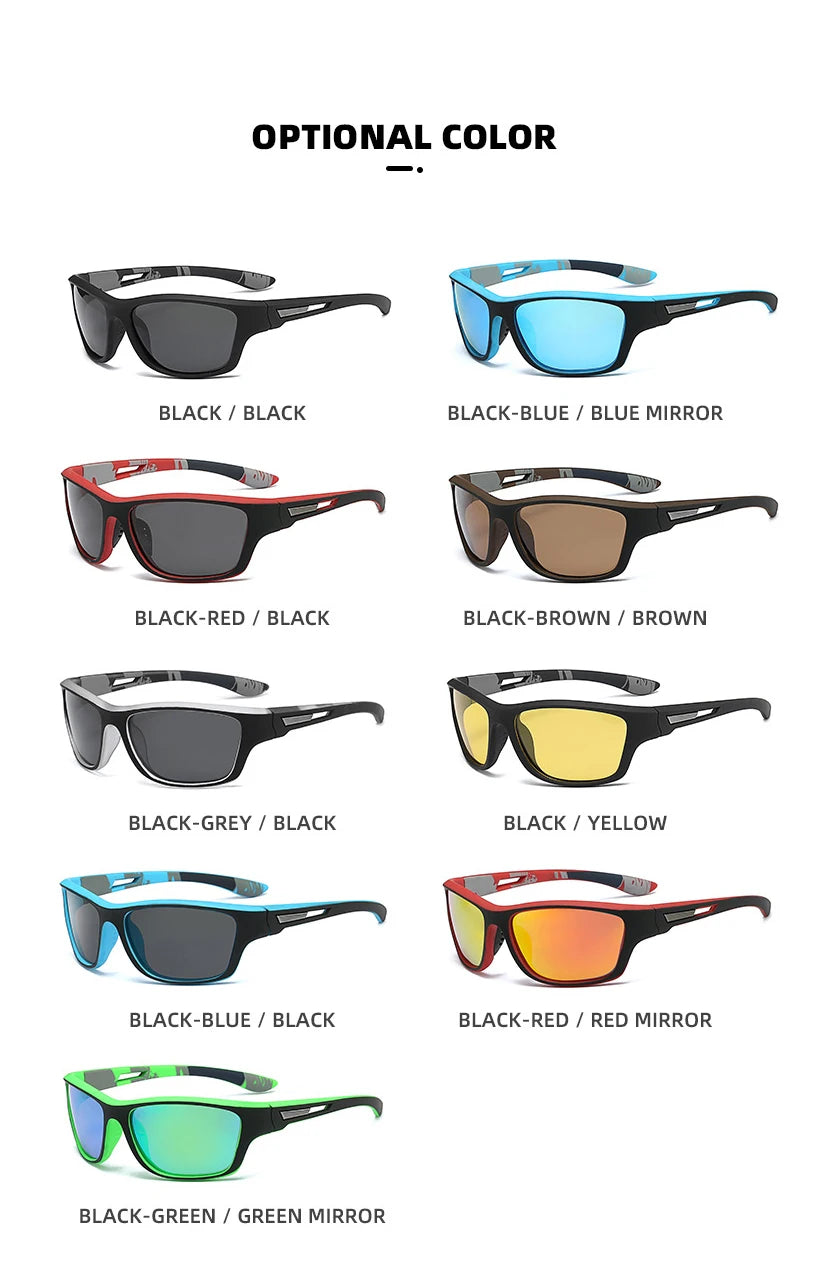 2023 High Definition Polarized Sunglasses for Men Women Outdoor Sport Fishing Sun Glasses UV400 Protection Driving Eyeglasses