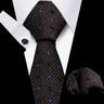 Men Neckties Tie Classic Handkerchiefs Plaid Necktie Cufflinks For Men Blouse Business Wedding Accessories Woman Collar Man Gift