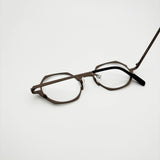 Wcwe Belight Optical Belgium Geometry Irregular Shape Titanium Eyewear Spectacle Frame Men Women Eyeglasses