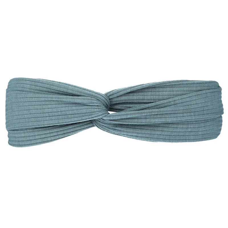 Headbands For Women Girls Top Knot Stretchy Headband Boho Twisted Criss Cross Hair Bands Knitted Cotton Turban Hair Accessories