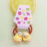 2 Pcs Lovely Little Chicken Children Elastics Hair Bands Hairpins Hair Clips Headwear Barrette Baby Girls Kids Hair Accessories