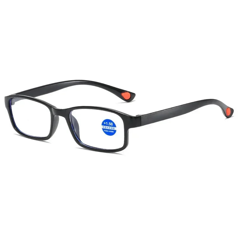Luxury Blue Light Blocking Reading Glasses Women Men Cutting Frame Presbyopia Eyeglasses HD Lens Farsighted Prescription Eyewear