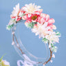 Fashion Flowers Handmade Headbands For Bride Women Leaves Hairbands Wreath Wedding Hair Accessories