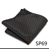 High Grade 2023 New Style Hot sale Silk Handkerchief Black Suit Accessories Solid Men Abraham Lincoln's birthday Pocket Square