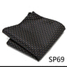 High Grade 2023 New Style Hot sale Silk Handkerchief Black Suit Accessories Solid Men Abraham Lincoln's birthday Pocket Square