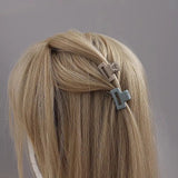 20 Pcs/bag Solid Color Matte Hollow Hair Claw Clip Candy Color Catch Barrettes Stylish Hair Accessories Suitable for Women