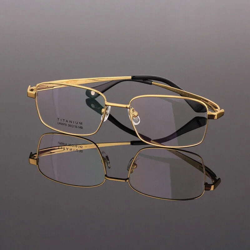 BETSION New Retro Square Pure Titanium Upscale Men Optical Glasses Frames Women Fashion Prescription Eyeglasses