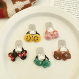 Hair Accessories Girls Bands Bandeau Cheveux Scrunchies Elastic Fille Korean Haarband Rubber Brown Children Gomas Gift Kids