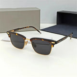 Men Square Business Titanium Acetate Glasses Frame Fashion Brand Designer Ultra-light Eyeglasses TB711 Sun Sunglasses Glasses