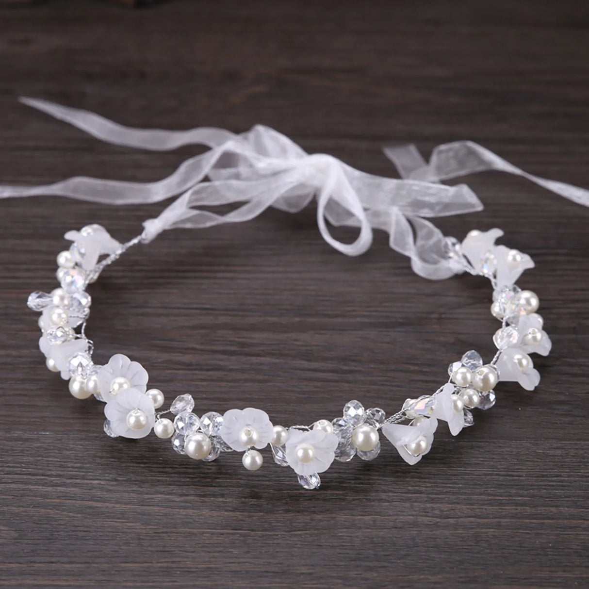 Wedding Headbands For Women Bride Handmade Crystal Rhinestone Tiaras Silver Color Hairbands Hair Accessories Queen Headband Gift