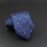 Cute Cartoon Pattern Animal Floral Printed Tie For Men Narrow Slim NeckTie Wedding Red Navy Party Ties Cravat Accessories Gifts