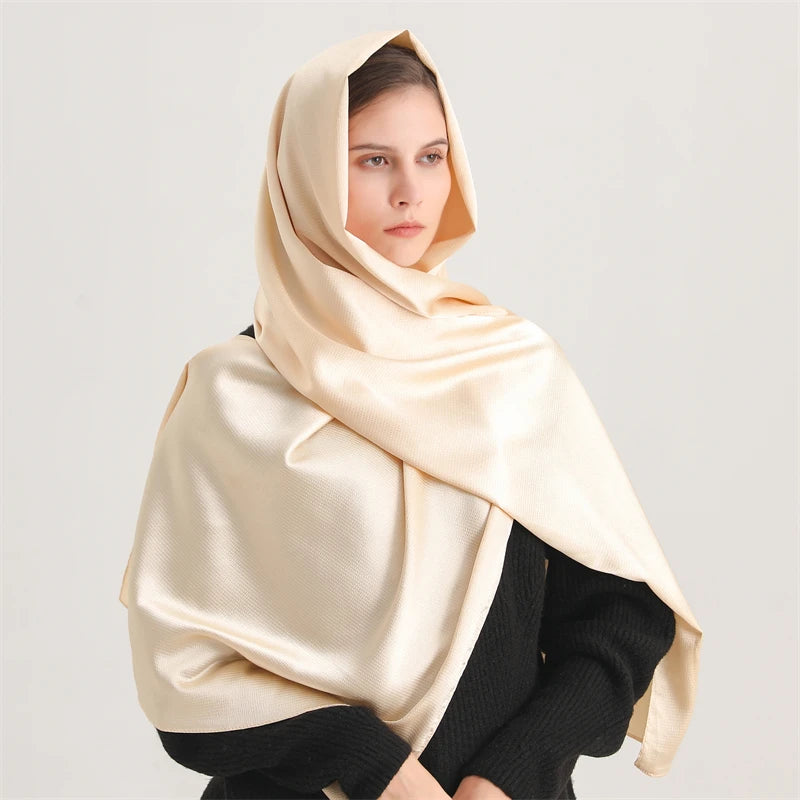 2023 New Fashion Muslim Hijab Scarf for Women Solid Colour Water Ripple Crinkle Shawl Warps Female Foulard Headscarf Bufanda