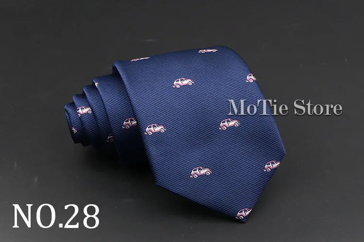 Cute Cartoon Pattern Animal Floral Printed Tie For Men Narrow Slim NeckTie Wedding Red Navy Party Ties Cravat Accessories Gifts