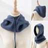 Winter Balaclava Hats For Men&Women Corduroy Hooded Caps Outdoor Warmer Drawstring Hats One-Piece Neck Collar Beanies Cap