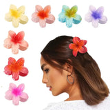 2Pcs Flower Hair Claw Clips for Women Gradient Large Claw Clips for Thick Hair Girls No-slip Hairpins Women Hair Accessories