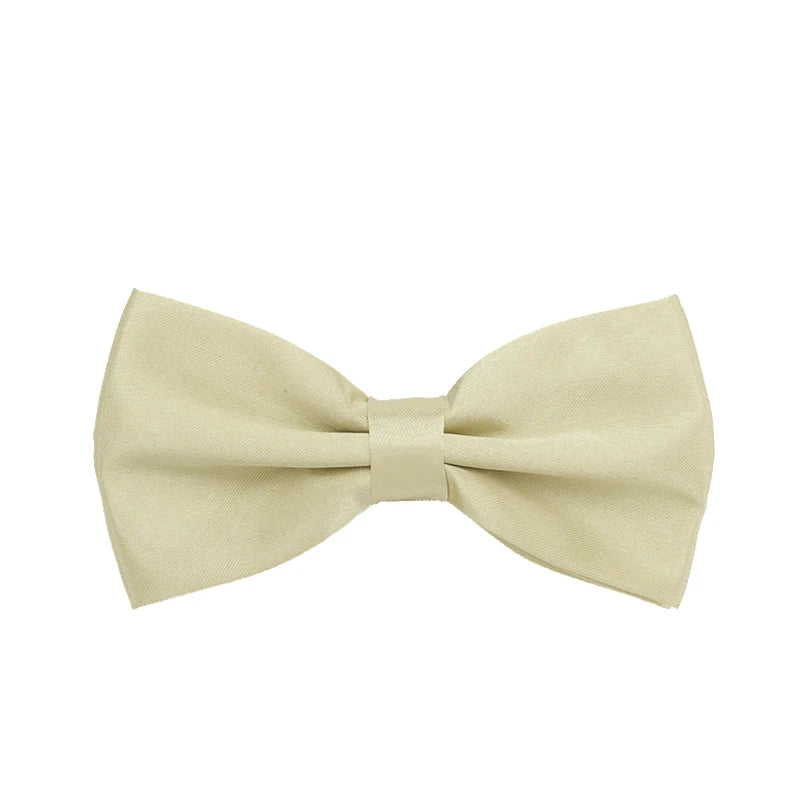 Men Bowties Classic Satin Bowtie Hot Sale Gentleman Necktie For Wedding Party Adjustable Solid Colorful Men Bow Ties Neck Cravat