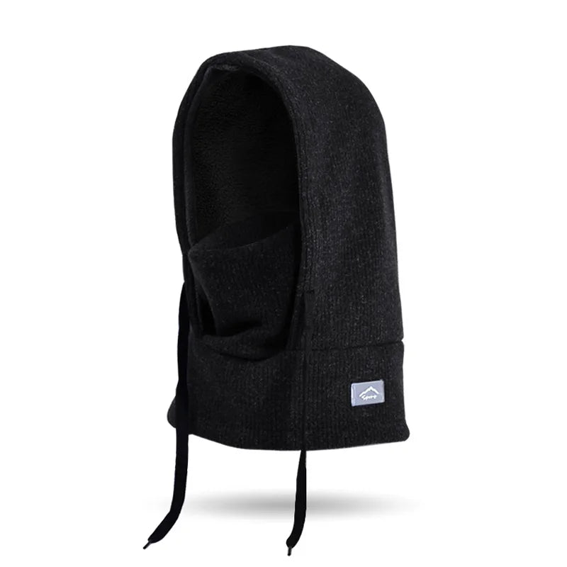 Children Winter Hat Scarf Mask One-piece Ears Neck Warmer Kids Bonnet Hats for Skiing Fleece Lining Child Girls Boys Cap 4-10Y