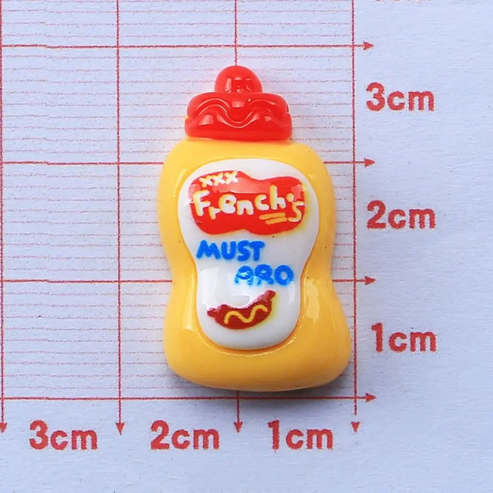 8Pcs/set Cute Mini Sauce Bottle DIY Crafts Fashion Jewellery Hairpin Accessories Making Manicure Hairwear Ornament Accessories