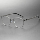 9737 new integrated screwless pure titanium glasses frame