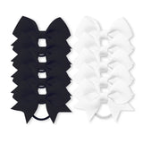 10Pcs/lot Grosgrain Ribbon Pigtail Hair Bows Elastic Hair Ties Hair Bands Holders Girls Baby Hair Accessories for Baby Infants