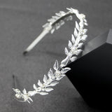 Wedding Headbands For Women Bride Handmade Crystal Rhinestone Tiaras Silver Color Hairbands Hair Accessories Queen Headband Gift