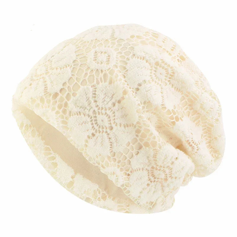 Women Men Sleeping Hat Baggy Beanie Satin Lined Night Unisex Sleep Cap Hair Care Bonnet Hair Loss Nightcap Pullover Hat Headwear