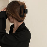 4/5/7Pcs Headwear Set Women Fashion Claw Clip Coffee Black Acrylic Large Hair Claw Korean For Girl Barrette Hair Accessories