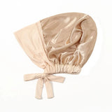 Modal Satin Hijab Cap Islam Undercap With Tie Bonnet Instant Hijabs For Women Plain Muslim Turban Bandana Handkerchief