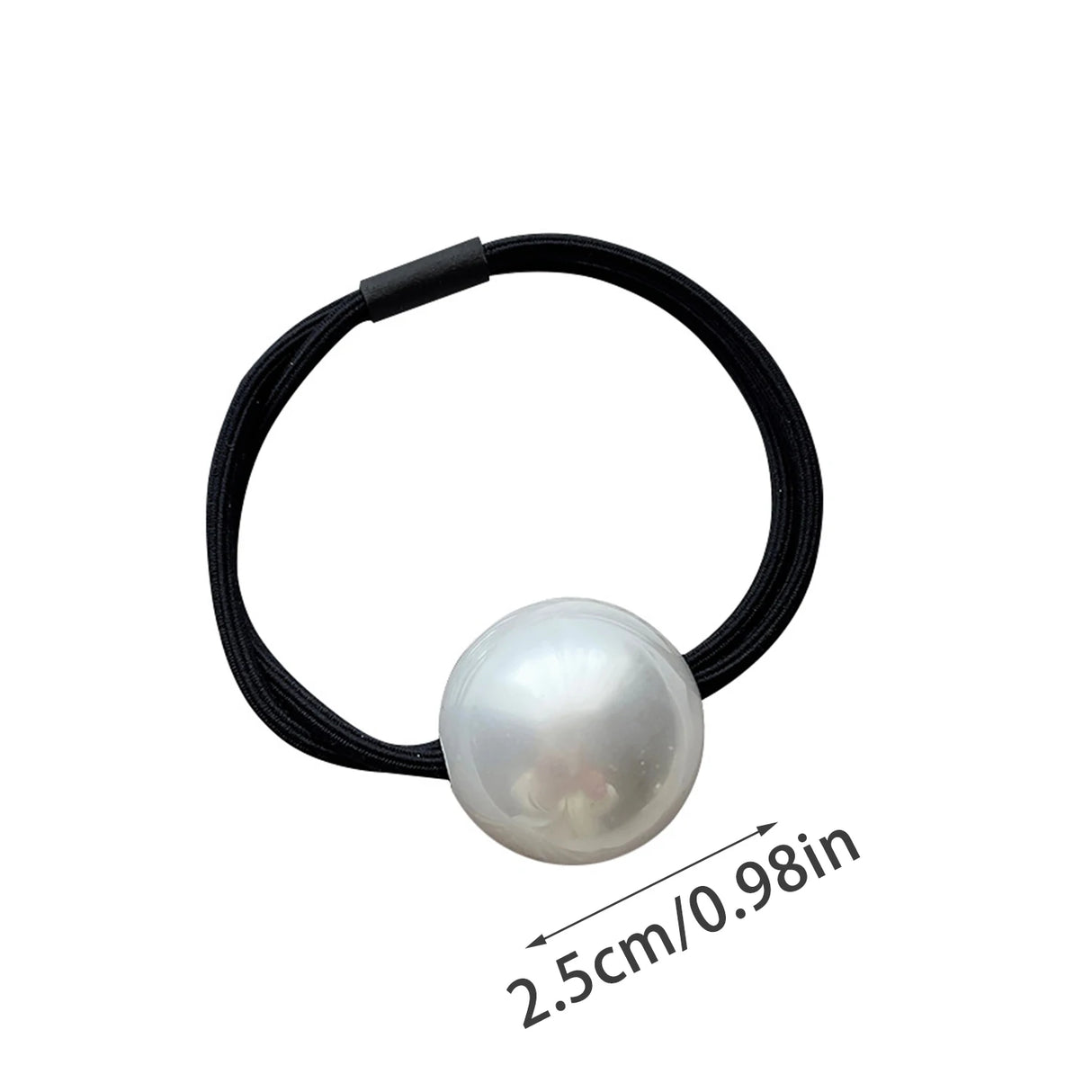 High Elastic Heart Pearl Round Shape Rubber Bands For Women Hair Band Kids Children Sweet Candy Color Hairbands Hair Accessories