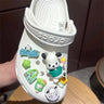 New Sanrio Kuromi LED Shoes Accessories Cartoon Peripheral Cinnamoroll Melody Pompompurin Charm Buckle Charms Kids Gift