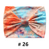Tie Dye Headbands for Women Wide Turban Headwrap Knotted Vintage Hairbands Cotton Bandanas Bandage Headscarf Hair Accessories