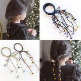 Handmade Cute Fashion Elastic Flower Ribbon Hair Ropes Rubber Band Hair Accessories Hair Ties