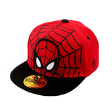 Spiderman Kids Anime Cartoon Baseball Cap Hip-Hop Flat Brim Adjustable Cool Summer Autumn Duck Tongue Hat Toddler Kids Baby Caps