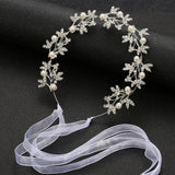 Wedding Headbands For Women Bride Handmade Crystal Rhinestone Tiaras Silver Color Hairbands Hair Accessories Queen Headband Gift