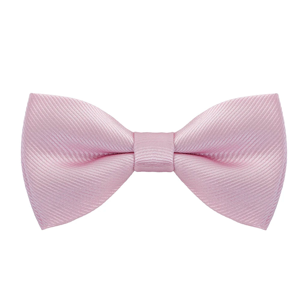 HUISHI Bow Ties For Men Solid Stripe Black Pearl White Bowtie Elegant Mans Bussiness Wedding Party Accessories Butterfly Bow
