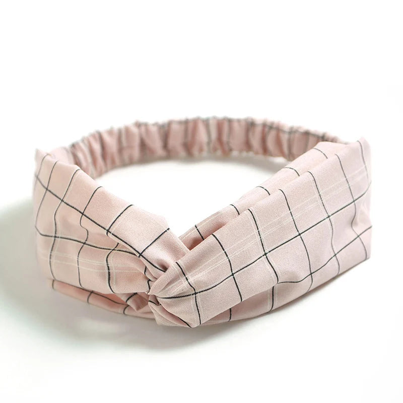 Fashion WomenFloral Headband Hair Accessories Leopard Cross Knotted Bow Chiffon Hair Band Girls Headdress Ladies Hoop Headwear