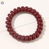 High Elasticity Telephone Coil Hairbands Women Spiral Hair Ties Girls Hair Rings Rope Solid Color Hair Accessories Gum Scrunchy