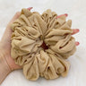 Elastics Chiffon Hair Band Solid Color Big Circle Scrunchies for Women Girl Ponytail Holder Hair Rope Hairband Hair Accessoires